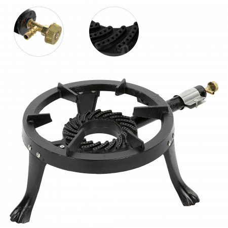 Pirostrie cu 3 picioare (arzator) + Kit reglabil gpl RH-10 + Tub flex 2M+2 Coliere [1]