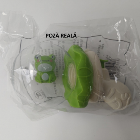 Pistol cu Apa pentru Copii, Flippy, Multifunctional, Capacitate 250 mL, Model Broscuta, 15.6x8x8.6 cm, ABS, Verde [6]