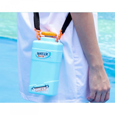 Pistol cu Apa pentru Copii, Rezervor 600ml, Flippy, 14ani+, cu baterie 1200mAh, Electric Burst, Albastru/Alb, 1000ML [3]