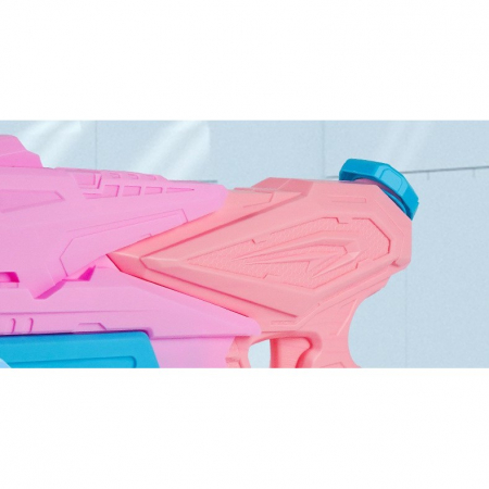 Pistol cu Apa pentru Copii, Rezervor, Pentru Piscina/Plaja, Flippy, 6ani+, 3 duze, Roz, 500ML [4]