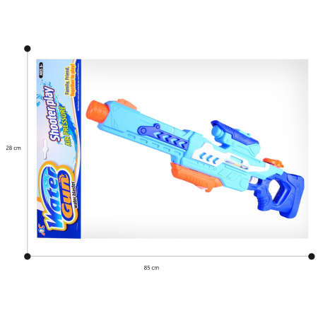 Pistol cu Apa pentru Copii, Rezervor, Pentru Piscina/Plaja, Flippy, 6ani+, Albastru, 1200ML [1]