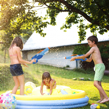 Pistol cu Apa pentru Copii, Rezervor, Pentru Piscina/Plaja, Flippy, 6ani+, Albastru, 1500ML [5]