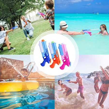 Pistol cu Apa pentru Copii, Rezervor, Pentru Piscina/Plaja, Flippy, 6ani+, Roz, 300ML [2]