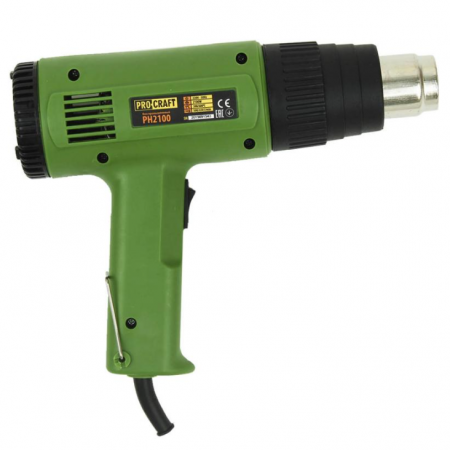 Pistol electric aer cald Procraft PH2100, 2100 W, 2 trepte, 600ᵒC [1]