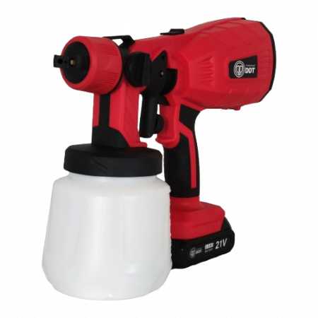 Pistol electric de vopsit DDT cu 2 acumulatori,1000 ml, 210 V [1]