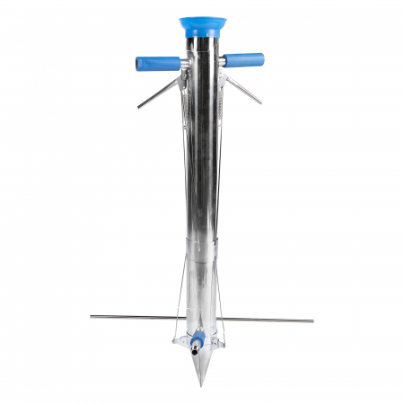 Plantatoare - Lichidare de stoc Plantator inox cu 2 manere si pedala