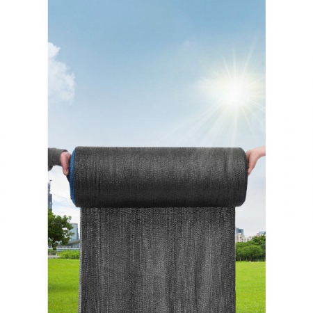 Plasa de umbrire neagra, latime 2 m, lungime 50 m, Flippy, protectie UV, Grad de umbrire 50-55% [2]