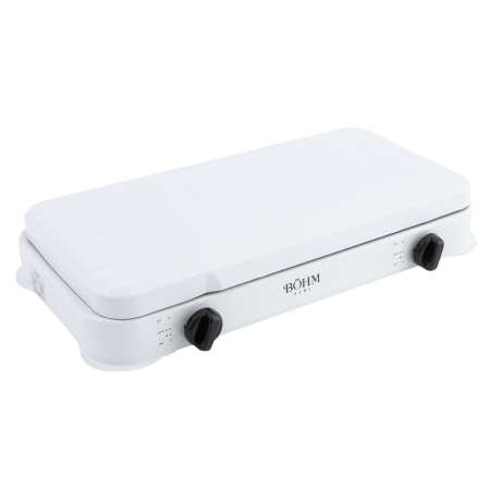 Plita cu doua arzatoare pe gaz si aprindere electrica BoHM BG-M-002-W, 4.4 kW [4]