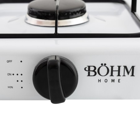 Plita cu un arzator pe gaz BoHM BG-2811-W alb [3]