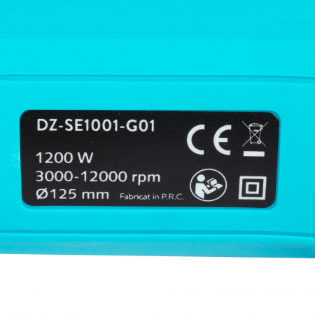 Polizor unghiular Detoolz, 1200W, 125mm diametru disc, cu variator de turatie [2]