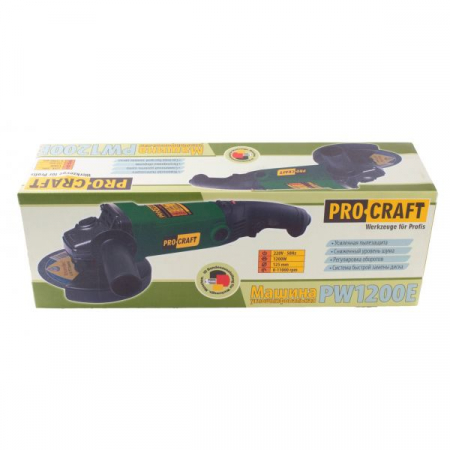 Polizor unghiular (flex) PROCRAFT PW1200E, 860 W, 125mm [1]