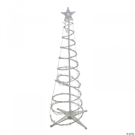 Decoratiuni, ornamente si articole Craciun - Pom spiralat cu leduri, Flippy, 135 Led, 1.8 M