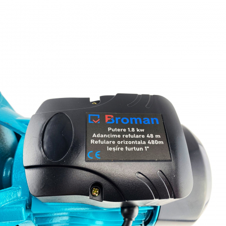 Deteriorat ! pompa apa Broman Jet100, fonta, 1800 W, 60L/min, refulare 48m, aspiratie 9m [2]