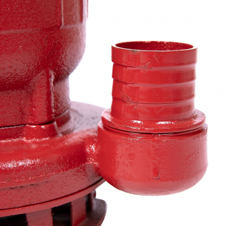 Pompa apa murdara din fonta rosie WQD10 fara plutitor, 1100 W + Furtun 2" 20 m pompier simplu [1]