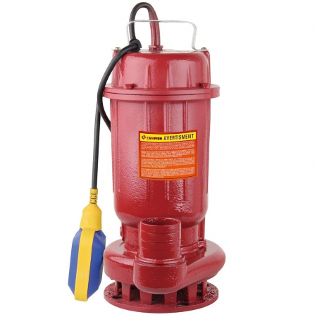 Pompe, motopompe, sisteme de irigat si stropit - Pompa apa murdara din fonta rosie WQD10 cu plutitor, 1100 W, 15 m³/h