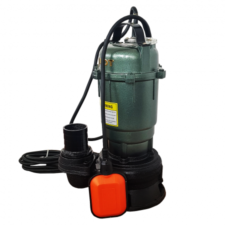 Pompa apa murdara, din fonta WQD-2000 W + 20m Furtun pompieri 2" cu accesorii [1]