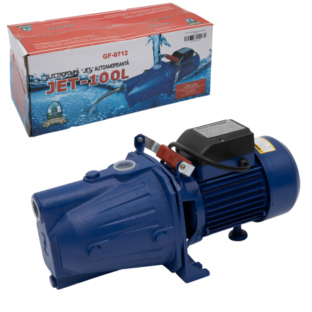 Lichidare Pompa de suprafata pentru apa curata JET 100L, 1500W, 2850 rpm, 60 l/min [5]