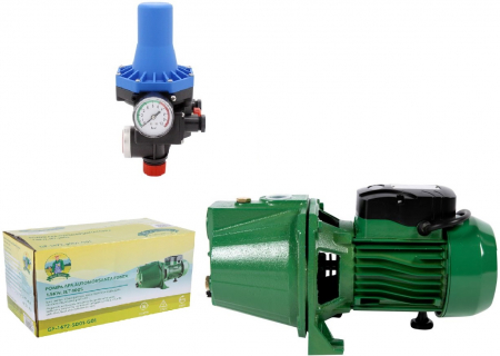 Pompe de suprafata - Pompa de apa autoamorsanta din fonta, 1,5kW 9/50m 3600l/h 1", aspiratie 9 m, refulare 53 m + Prescontrol automat EPC-3