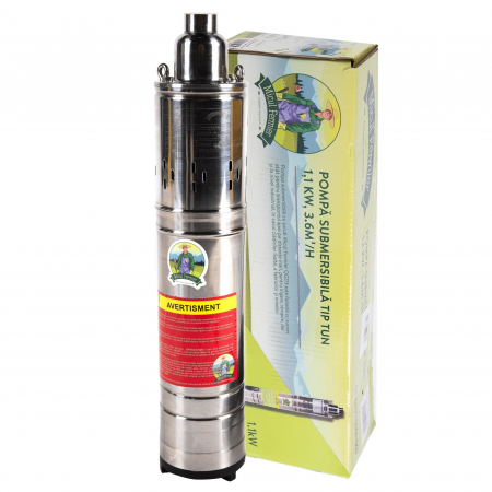 Pompe submersibile - Pompa de apa submersibila GF-0705-S001-G02, 1.1kw 3.6mc/h, 2850 rpm, inaltime refulare 80 m