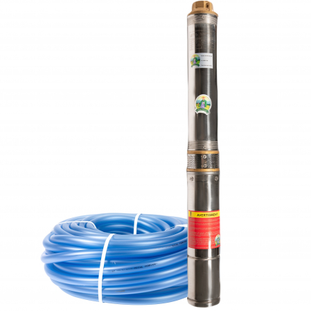 Pompa de apa submersibila Micul Fermier, 8 nivele, 4STM4/8-1.1u, 1100W + Furtun 1" 50 m [0]