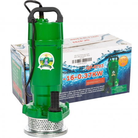 Pompe submersibile - Pompa de apa submersibila QDX-16M fara plutitor, 370 W, 1 mc/h, GF-0703