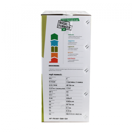 Pompa de stropit cu acumulator Micul Fermier by Pandora 16 L, 12 V, 5.5 bar [9]