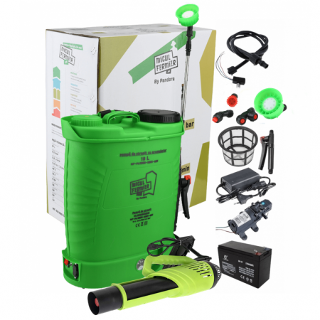 Pompe de stropit cu acumulator - Pompa de stropit cu acumulator Micul Fermier 18 L, 12 V, 2.3 MPA + Atomizor portabil 80 W