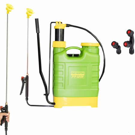 Pompe, motopompe, sisteme de irigat si stropit - Pompa de stropit manuala 12L PARTNERPRO PP-12m