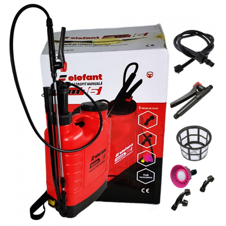 Pompe de stropit manuale - Pompa de stropit manuala Elefant SM16L, 16 L, 3 bari