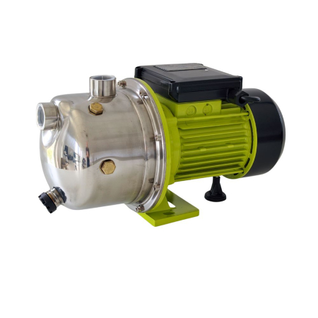 Pompe, motopompe, sisteme de irigat si stropit - Pompa de suprafata autoamorsanta din inox MESTERINO TOOLS MT-JS100, 750 W, 3.6 m3/h, adancime aspiratie maxima 9 m, inaltime refulare maxima 50 m