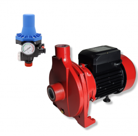 Pompe de suprafata - Pompa de suprafata centrifuga, 1.1 kW, 7.8 m³/h, racord 1", inaltime refulare 40 m, Cpm 180 + Prescontrol automat EPC-3