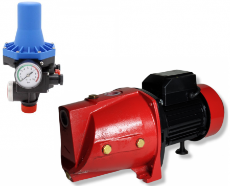 Pompe de suprafata - Pompa de suprafata cu auto-amorsare, 1.1 kW, 3 m³/h, racord 1", inaltime refulare 40 m, Jsw 10M + Prescontrol automat EPC-3