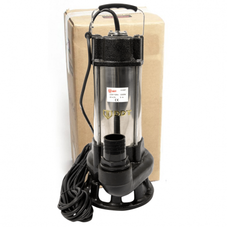 Pompe apa menajera cu si fara tocator - Pompa pentru apa murdara cu dublu tocator DDT PROFESSIONAL, 1500 W, inox, 10 mc/h, 9 m refulare