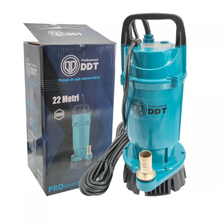 Pompe, motopompe, sisteme de irigat si stropit - Pompa submersibila apa curata , DDT , QDXS-0,6F , 600 W , 3 m³/h , 2860 Rpm , 22 Metri
