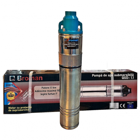 Pompe submersibile - Pompa submersibila Broman QGD, 1100 W, 110 m inaltime, 3 mc/h, 1"