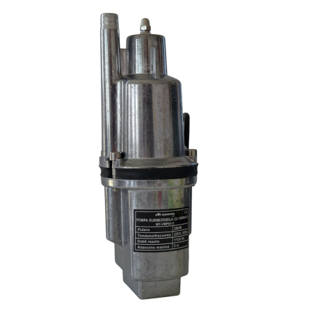 Pompe, motopompe, sisteme de irigat si stropit - Pompa submersibila cu vibratii MESTERINO TOOLS MT-VMP60-2, 280 W, 1100 l/h, adancime maxima 5 m, cablu 10 m