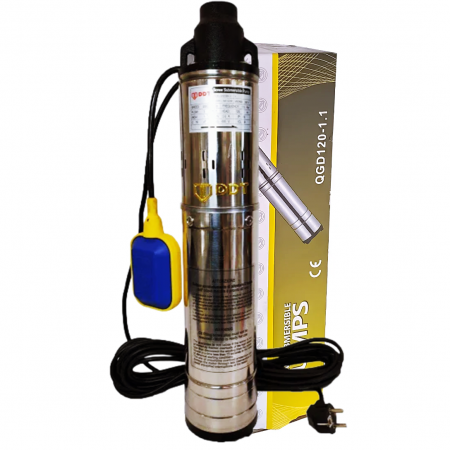 Pompa Submersibila DDT 3.1 Inox cu plutitor, 1100W, 120M adancime de absorbtie, 3 mc/h [1]