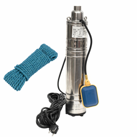 Pompe, motopompe, sisteme de irigat si stropit - Pompa submersibila QGD 3.1 cu Plutitor, 1100 W, 120 m inaltime, 3 mc/h, 1" + Sufa