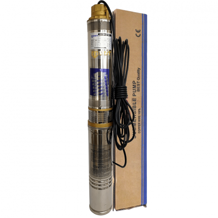Pompe submersibile - Pompa submersibila de mare adancime, DDT, 4QJD2-8, 1100 W, 8 turbine, Inox