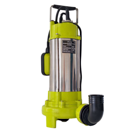 Pompe submersibile - Pompa submersibila pentru apa curata/murdara cu tocator si plutitor MESTERINO TOOLS MT-V1300DF, corp INOX, 1300 W, 18 m3/h, adancime maxima 5 m, cablu 10 m