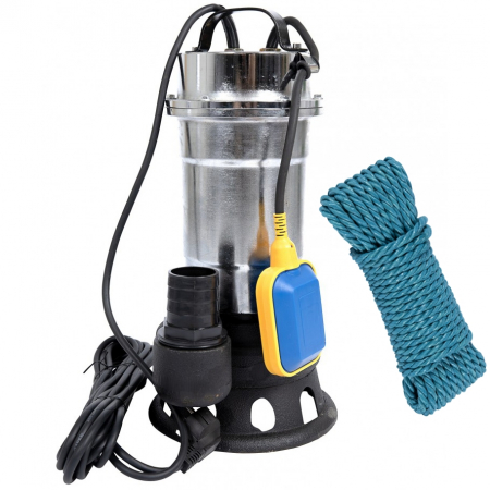 Pompe apa menajera cu si fara tocator - Pompa submersibila pentru apa murdara Wertcraft Eurotec inox, 2550 W , 25 mc³/ora + SUFA