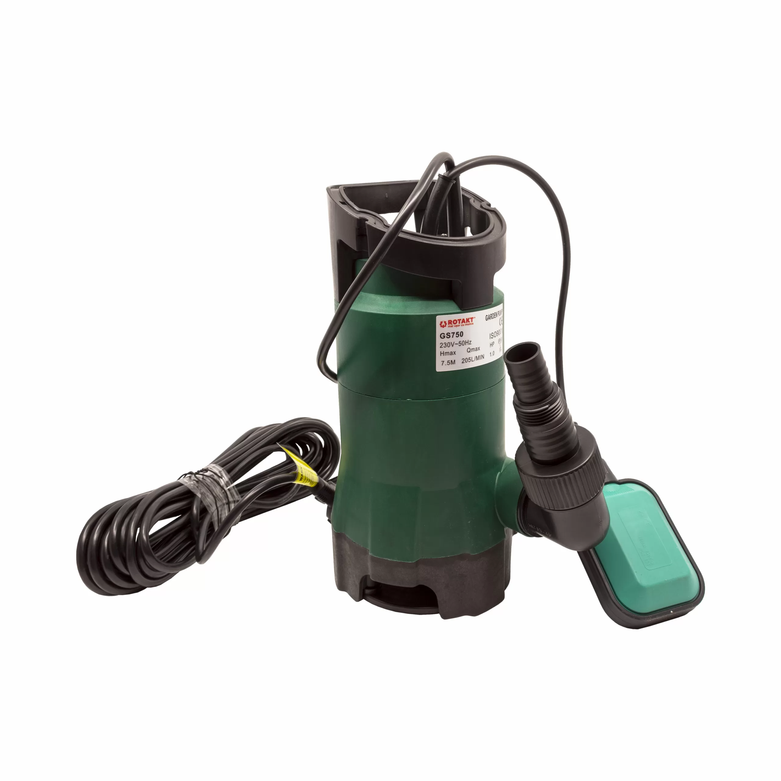 Pompe, motopompe, sisteme de irigat si stropit - Pompă submersibilă ROTAKT GS750 pentru Apă Murdară, 1CP, Diametru racord 1.5"