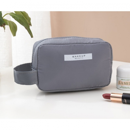 Portfard, Flippy, cu Maner, Material Impermeabil, pentru Cosmetice, 16 x 11 x 7 cm, Gri [1]