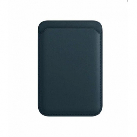 Alte Accesorii Telefoane - Portofel Flippy MagSafe piele pentru carduri compatibil cu Apple iPhone 12/12 Mini/12 Pro/12 Pro Max, Albastru inchis