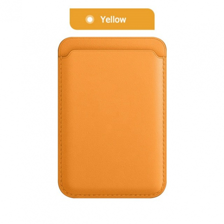 Portofel Flippy MagSafe piele pentru carduri compatibil cu Apple iPhone 12/12 Mini/12 Pro/12 Pro Max,Portocaliu [3]