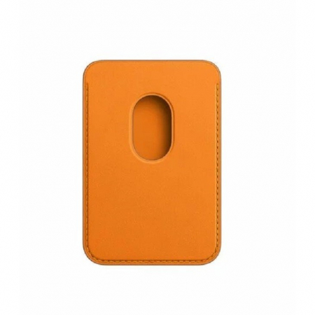 Portofel Flippy MagSafe piele pentru carduri compatibil cu Apple iPhone 12/12 Mini/12 Pro/12 Pro Max,Portocaliu [4]