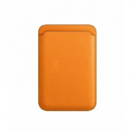 Alte Accesorii Telefoane - Portofel Flippy MagSafe piele pentru carduri compatibil cu Apple iPhone 12/12 Mini/12 Pro/12 Pro Max,Portocaliu