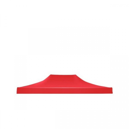Gradina - Prelata,copertina pentru acoperis cort tip pavilion Flippy, 3 x 4.5 m , impermeabila, invelis din material textil oxfort 700D, cauciucat Rosu Varf Plat
