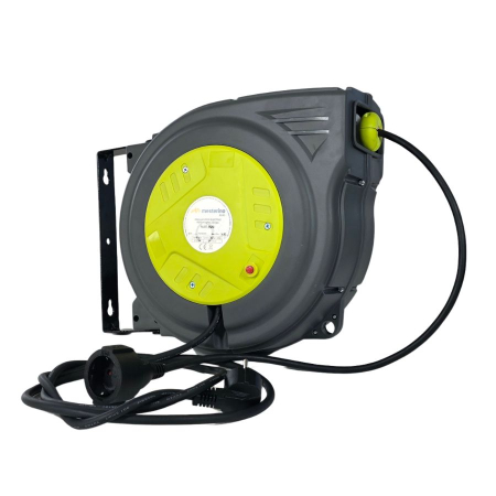 Pompe submersibile - Prelungitor electric retractabil 20m+1m MESTERINO TOOLS NAE-B20, tensiune 230V, putere 1500 W, montare pe perete