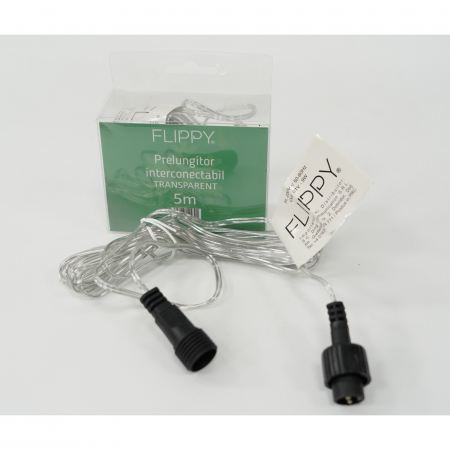 Decoratiuni, ornamente si articole Craciun - Prelungitor Instalatie 5 m Fir Transparent